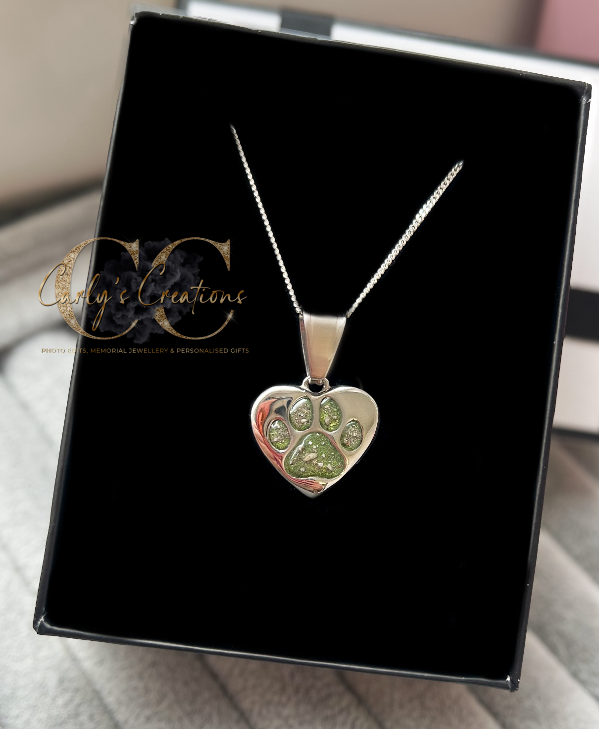 Paw print necklace