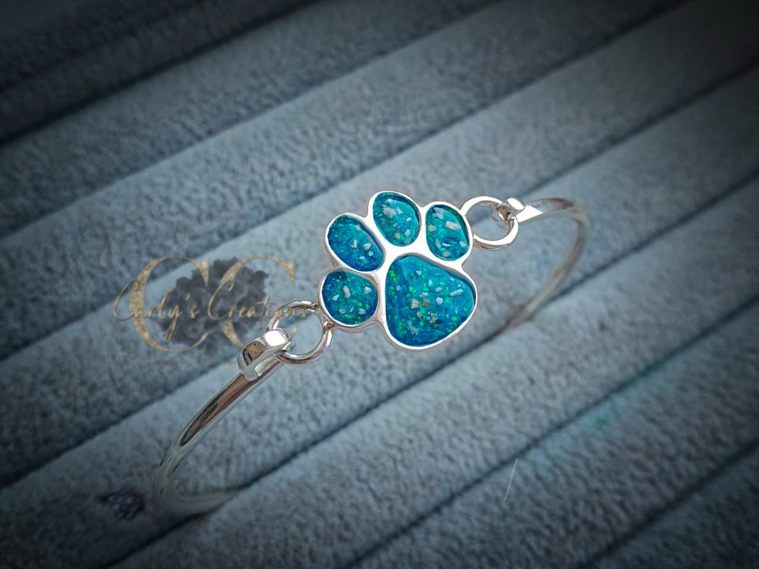 Paw Print Bangle