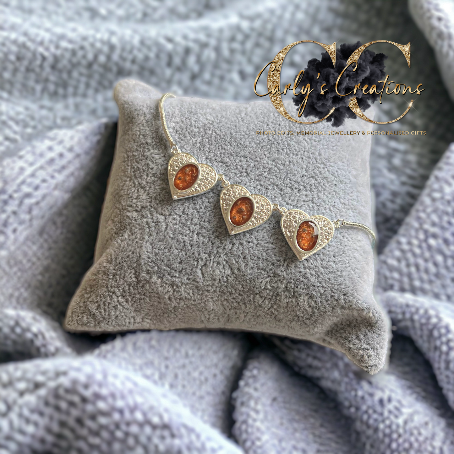 Triple heart bracelet