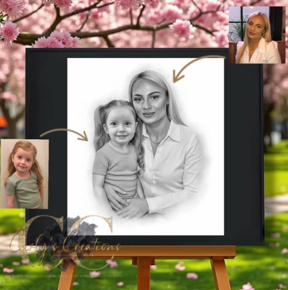 Custom photo merge 2-8 people