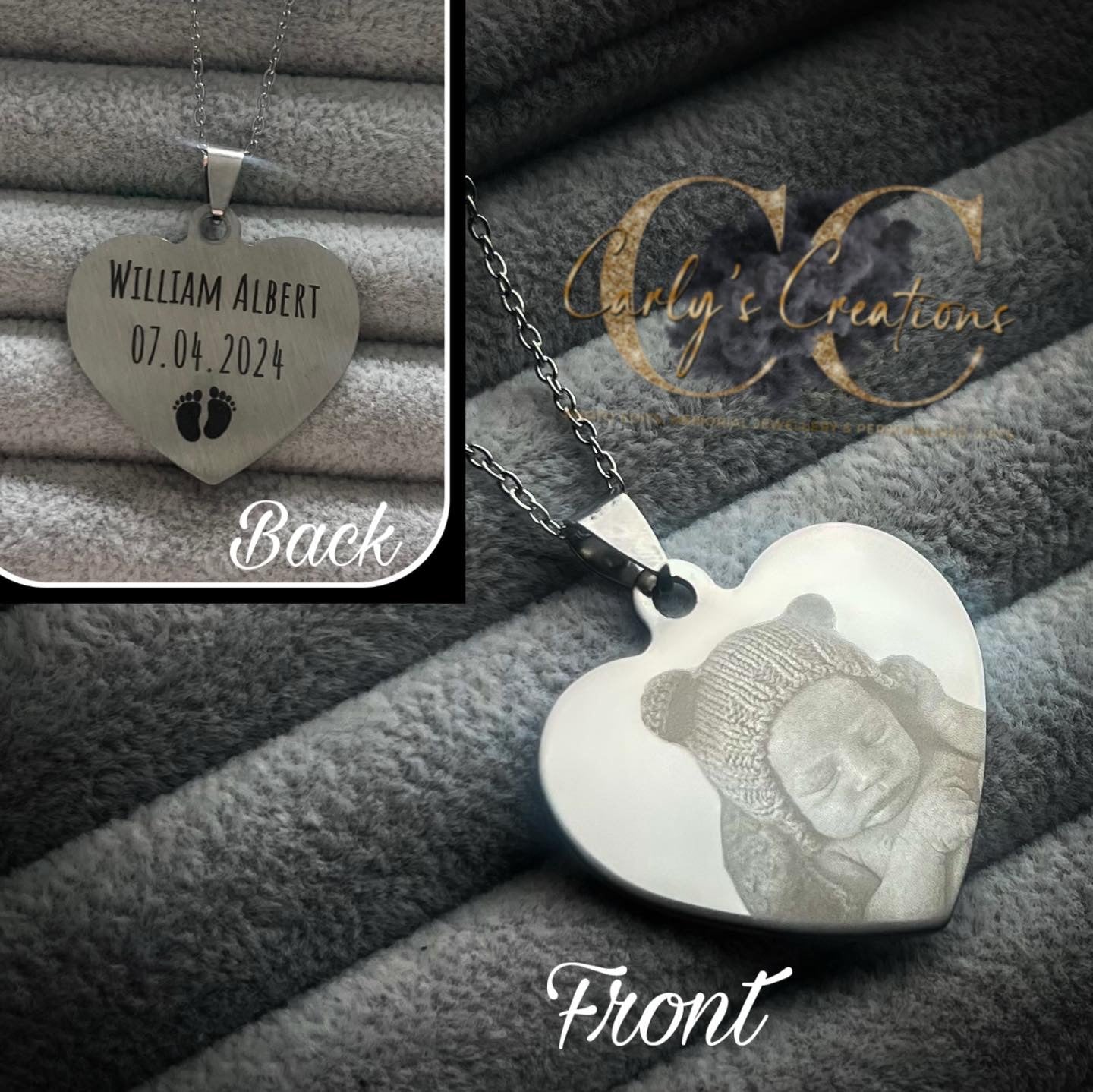 Large heart pendant necklace