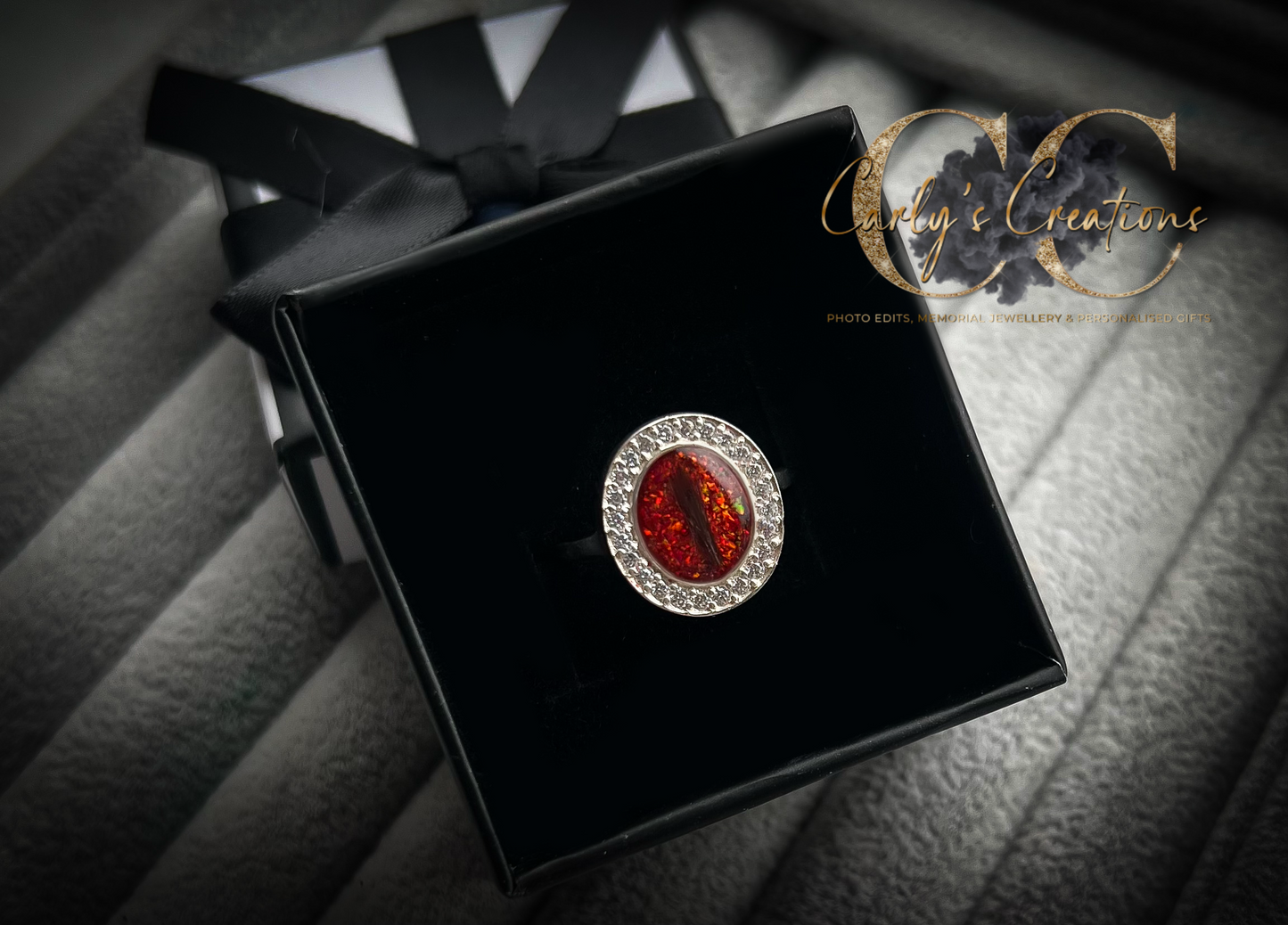 Round ring with cz surround