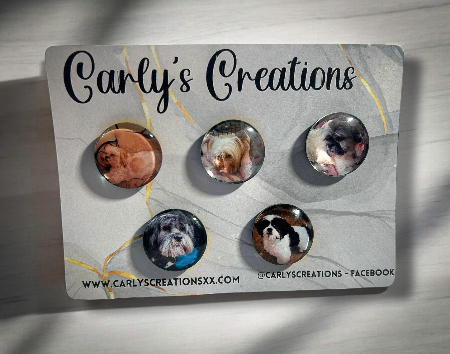 Fridge photo magnets (pack of 5)