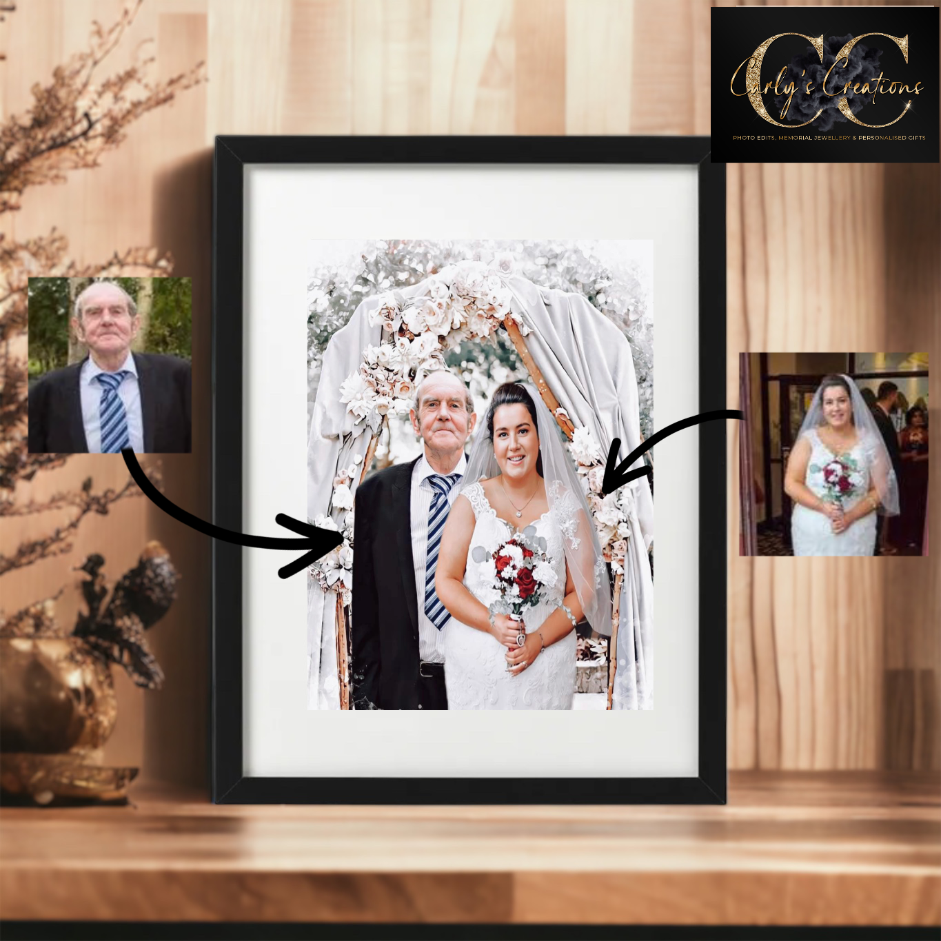 Custom photo merge 2-8 people