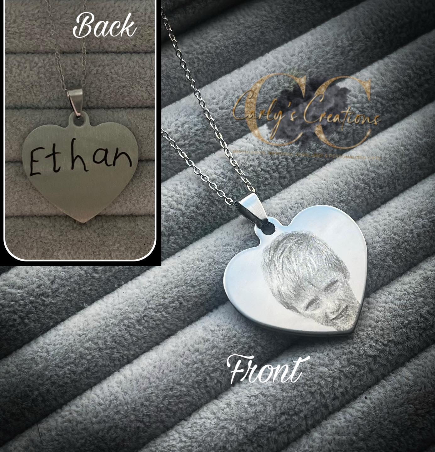 Large heart pendant necklace