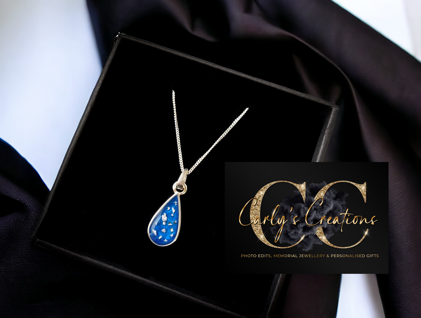 Small Plain teardrop necklace