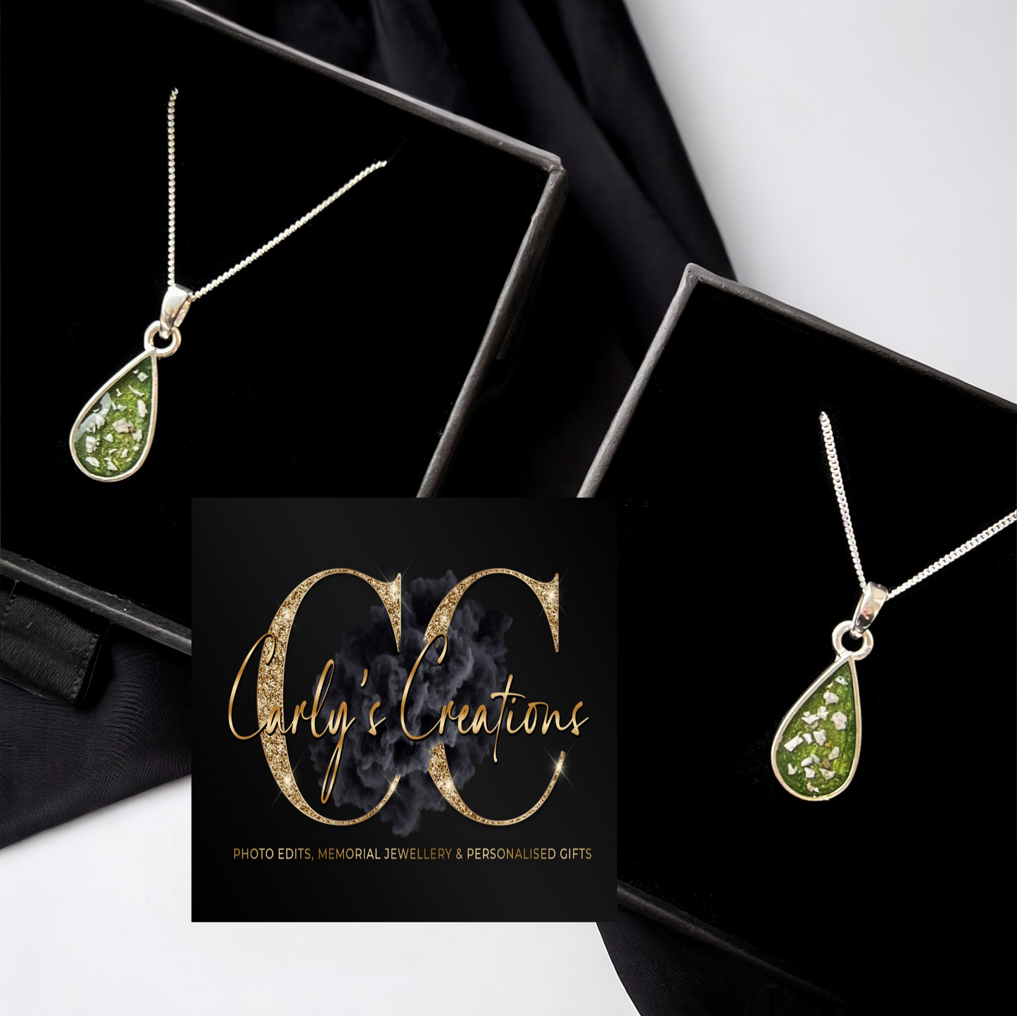 Small Plain teardrop necklace