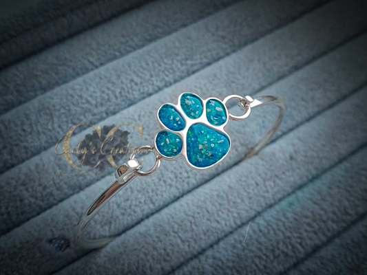 Paw Print Bangle
