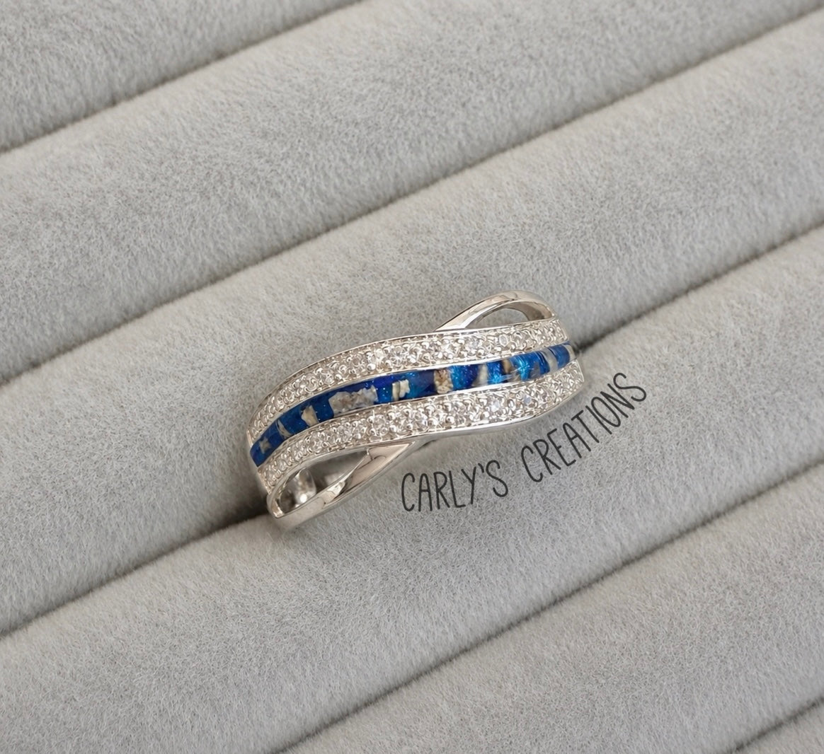 Wide wave ring