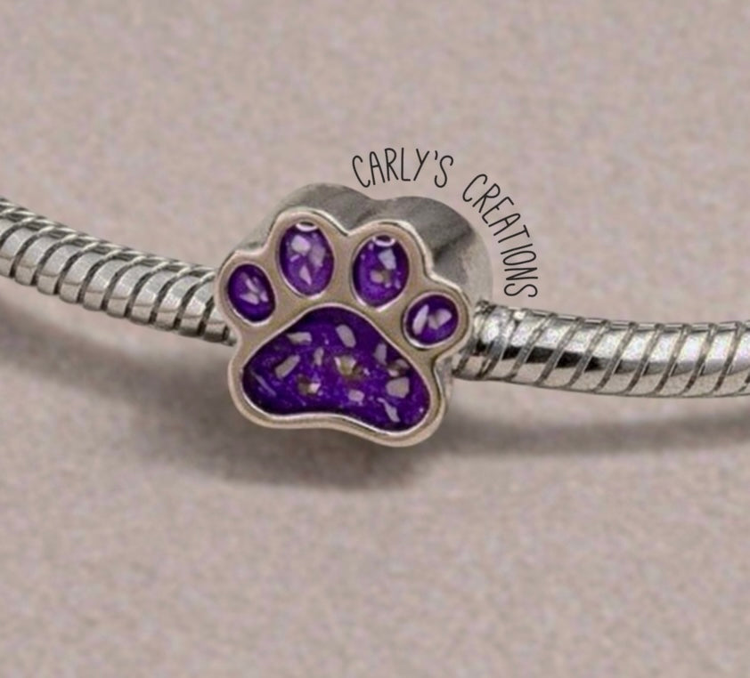 Plain paw print charm