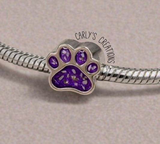 Plain paw print charm