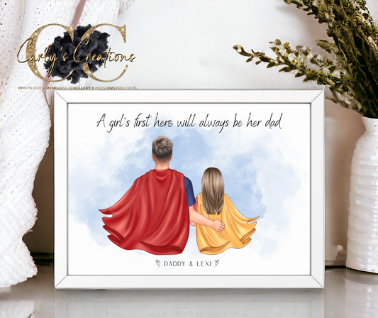 Family superhero print