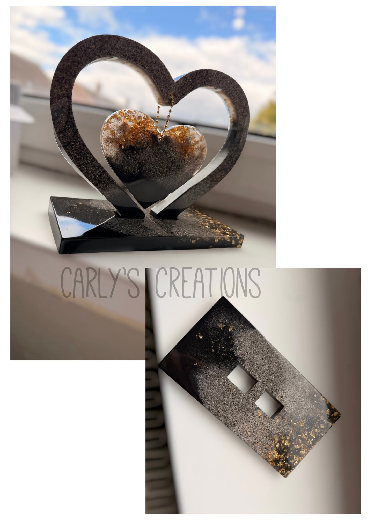 Hanging heart keepsake