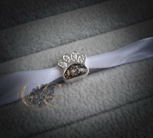 Paw print charm