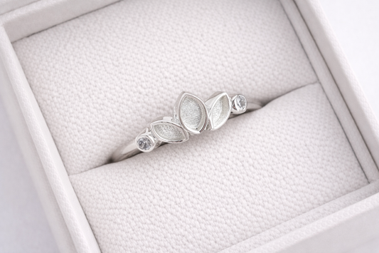 Trilogy marquise style memorial ring