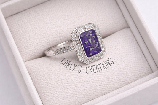 Rectangle memorial ring