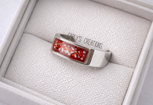 8mm Front face channel ring (squared)