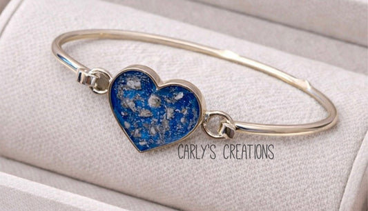 Heart Hook Clasp Bangle