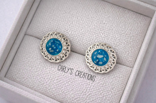 Fillagree style stud earrings