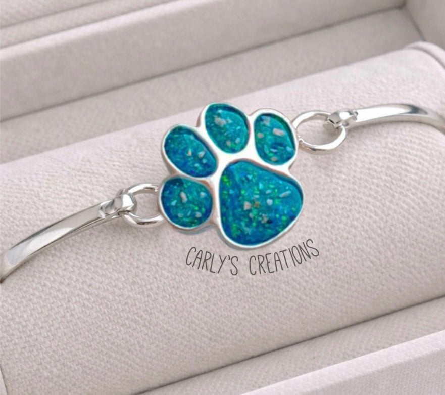 Paw Print Bangle