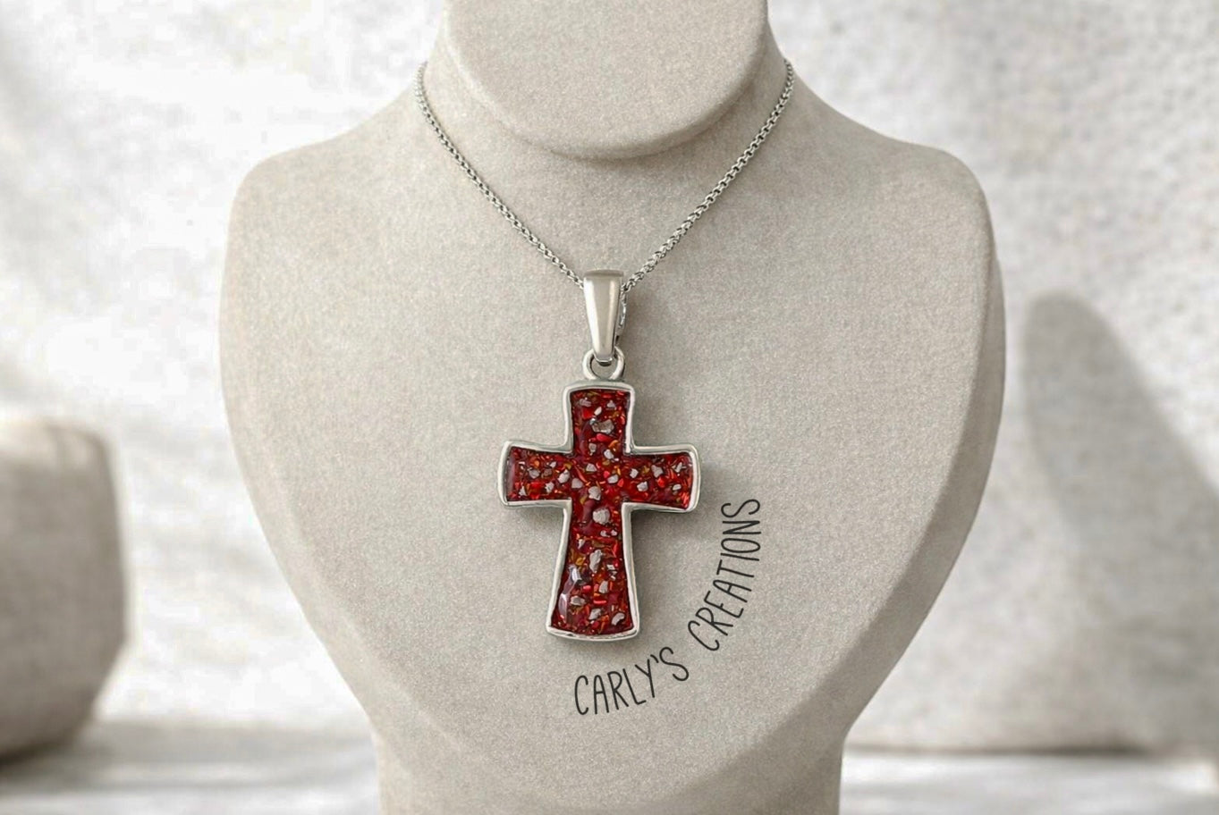 Thick cross necklace