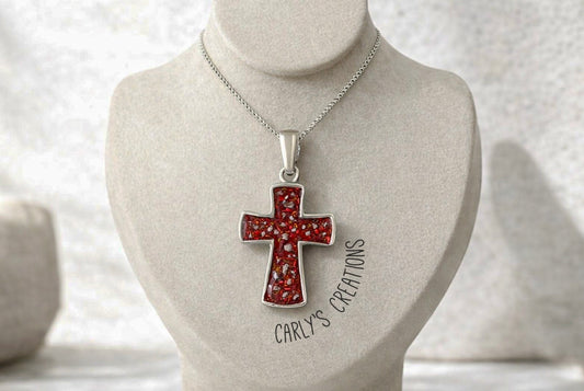 Thick cross necklace