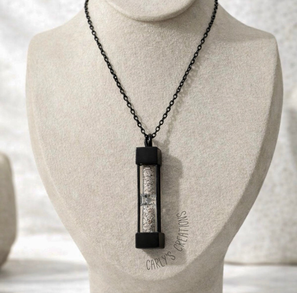 Hourglass urn necklace
