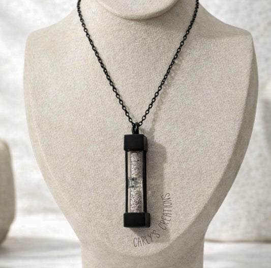 Hourglass urn necklace