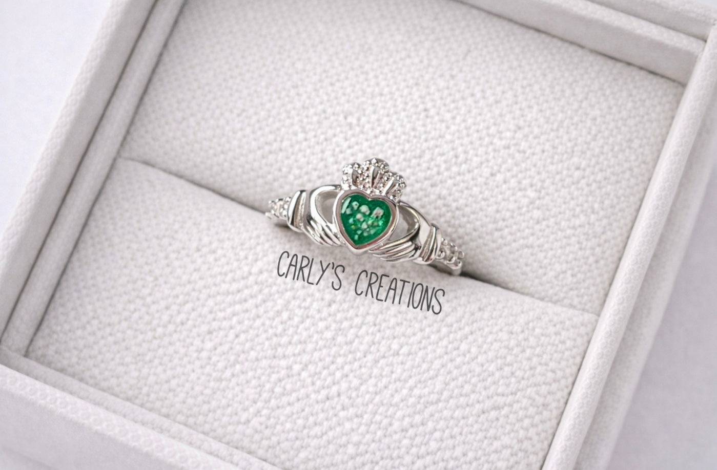 Claddagh memorial ring