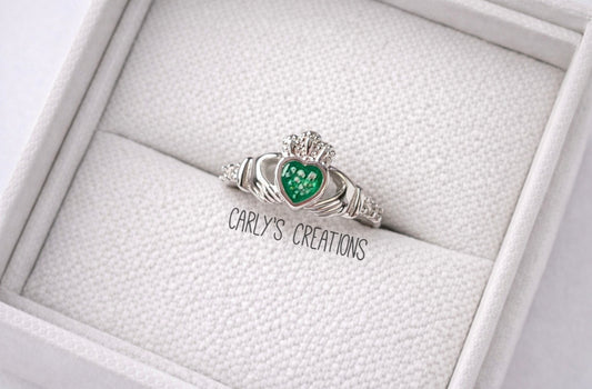 Claddagh memorial ring