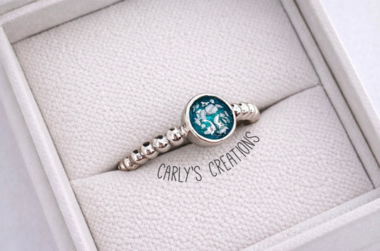 Round Bobble memorial ring