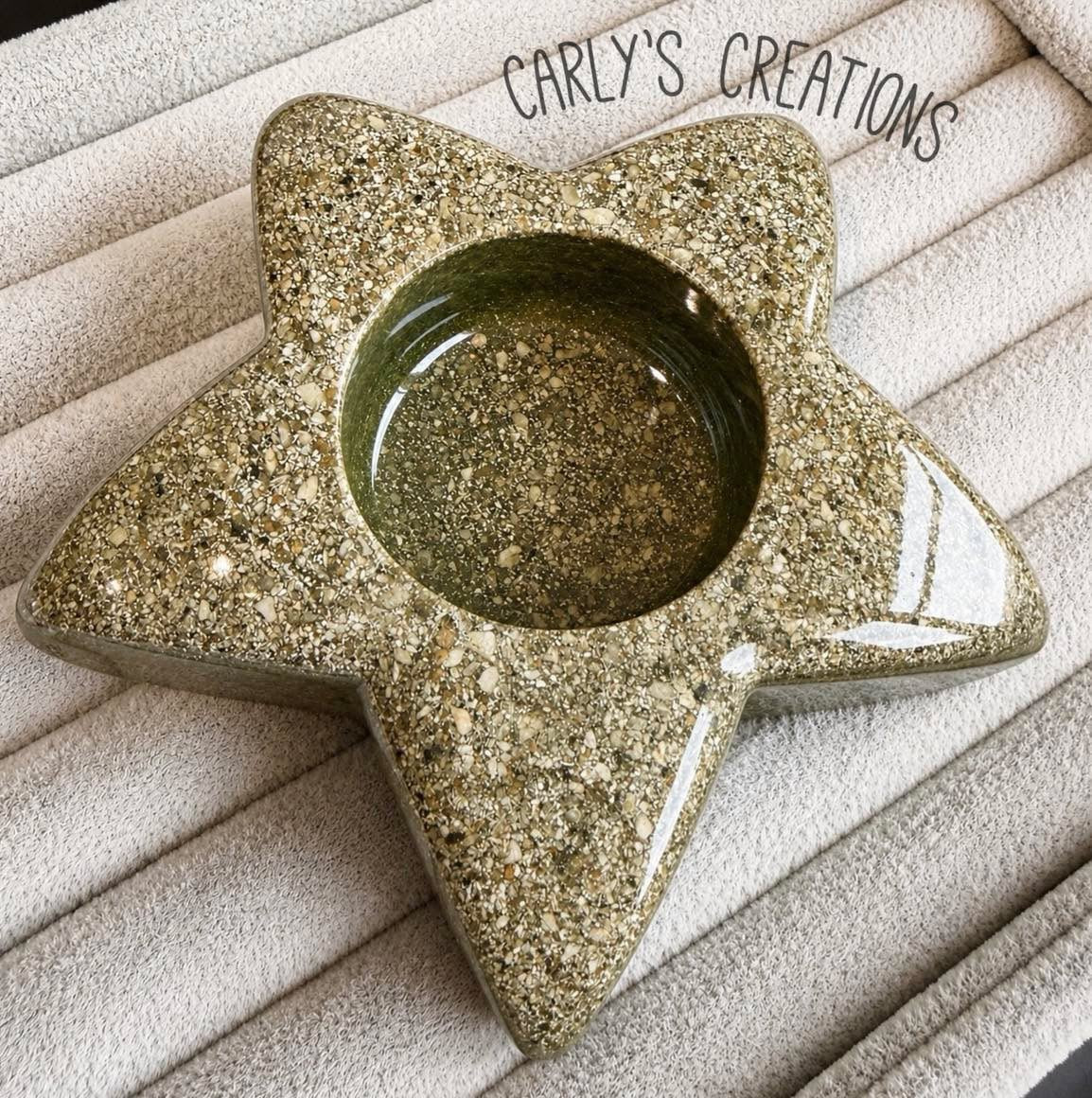Ashes Star tealight holder keepsakes
